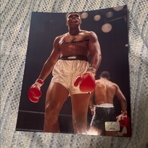 Muhammad Ali autograph date by 10 photo boxing legend